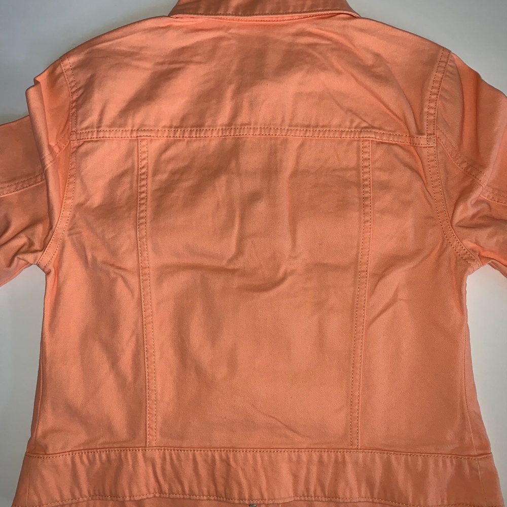 New without tag Peach color Denim Jacket - Picture 6 of 10